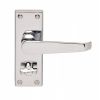 Contract Victorian Lever On Privacy Backplate - Polished Chrome