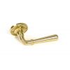 Polished Brass Newbury Lever on Rose Set