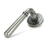 Pewter Newbury Lever on Rose Set (Art Deco)