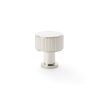 Alexander & Wilks - Lucia Reeded Cupboard Knob - Polished Nickel- 29mm