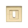 Heritage Brass Key Escutcheon Square Satin Brass finish