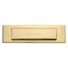 Heritage Brass Gravity Letterplate Polished Brass finish