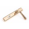 Polished Bronze Hammered Newbury Slimline Espag. Lock Set