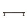 Heritage Brass Cabinet Pull Phoenix Design with 16mm Rose 160mm CTC Satin Nickel finish