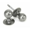 Pewter Round Mortice/Rim Knob Set