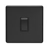 Eurolite Concealed 3mm 1 Gang Switch Matt Black