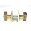 Aged Brass Brompton Mortice/Rim Knob Set (Square)