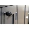 Black Twist Cabinet Knob