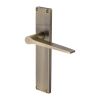 Heritage Brass Gio Reeded Lever Latch Antique Brass finishUK Design Registration Number 6234527