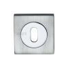 Sorrento Keyhole Square Escutcheon Apollo finish