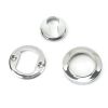 Polished Chrome Round Euro Escutcheon (Plain)