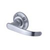 Project Hardware Door Handle Lever Latch on Round Rose Avon Design Satin Chrome finish