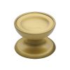 Heritage Brass Cabinet Knob Surrey Design 32mm Satin Brass finish