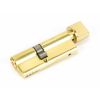 Lacquered Brass 35/45T 5pin Euro Cylinder/Thumbturn