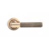 Polished Bronze Brompton Lever on Rose Set (Plain) - U