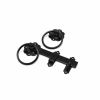 Ring Gate Latch - Plain Black