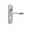 Astro Lever On Lock Backplate - Polished Chrome