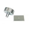 Polished Chrome Brompton Cabinet Knob - 38mm (Square)