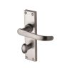 Project Hardware Door Handle for Bathroom Avon Design Satin Chrome finish