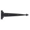 Black 15" Arrow Head T Hinge (pair)