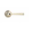 Polished Nickel Avon Round Lever on Rose Set (Beehive) - Unsprung