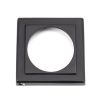 Matt Black Round Euro Escutcheon (Square Rose)