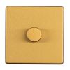 Eurolite Concealed 3mm 1 Gang Dimmer Satin Brass