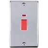 Eurolite Enhance Decorative 45Amp Switch with Neon Indicator Polished Chrome