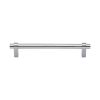 Heritage Brass Cabinet Pull Industrial Design 160mm CTC Satin Chrome Finish