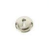 Polished Nickel Round Escutcheon (Art Deco)