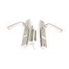 Polished Marine SS (316) Avon Slimline Lever Espag. Latch Set