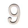 Heritage Brass Numeral 9 Concealed Fix 76mm (3) Satin Nickel finish