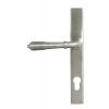 Satin Marine SS (316) Reeded Slimline Lever Espag. Lock Set