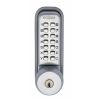 Eclipse 70263 - ED20 Key Override Push Button Digital Lock - Satin Chrome