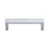 Heritage Brass Cabinet Pull Wide Metro Design 101mm CTC Satin Chrome Finish