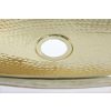 Hammered Brass Oval Sink