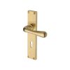 Heritage Brass Charlbury Reeded Lever Lock Satin Brass finishUK Design Registration Number 6202494