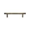 Heritage Brass Cabinet Pull Contour Design 96mm CTC Antique Brass finish