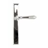 Polished Chrome Reeded Slimline Lever Latch Set