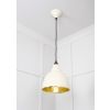 Smooth Brass Brindley Pendant in Teasel