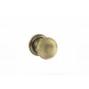 Old English Harrogate Solid Brass Mushroom Mortice Knob on Concealed Fix Rose - Matt Antique Brass