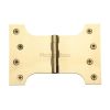 Heritage Brass Parliament Hinge Brass 4" x 4" x 6" Polished Brass finish