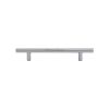 Heritage Brass Cabinet Pull Bar Design 128mm CTC Satin Chrome Finish