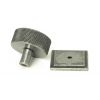 Pewter Brompton Cabinet Knob - 38mm (Square)