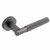 Eclipse 63236 - Knurled Insignia Lever On Rose - Dark Bronze