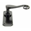 Black Monkeytail Lever Latch Set