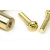 Polished Brass Half Brompton Pull Handle - Medium