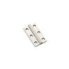 Alexander & Wilks - Heavy Pattern Solid Brass Cabinet Butt Hinge - Polished Nickel - 2"