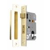 3" CE Euro Profile Mortice Sash Lock - Electro Brass