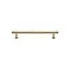 Heritage Brass Cabinet Pull Contour Design with 16mm Rose 96mm CTC Polished Brass finish